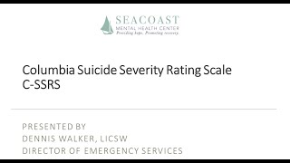 SMHC Discusses the Columbia Suicide Severity Rating Scale