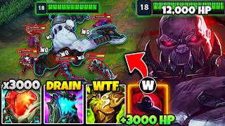 SION BUT I CAN LITERALLY 1V5 THE ENEMY TEAM (12,000+ HP, 600+ AD)
