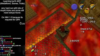 Ocarina of Time Low% MST learning/testing