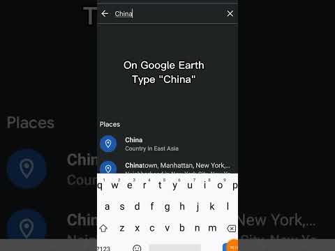 How To Find China on Google Earth