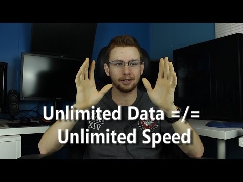 Unlimited Data Does Not Equal Unlimited Speed