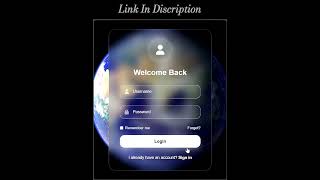“Login Form Using HTML CSS | Modern UI Design” #coding #webdevelopment #webdesign #css #loginform