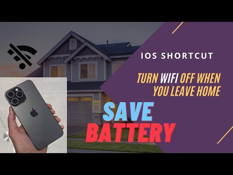 SAVE IPHONE BATTERY LIFE | iOS shortcuts | Turn your wifi OFF and 5G ON outside home automatically.