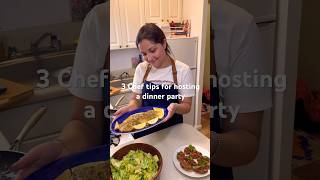3 Chef tips for hosting a dinner party 👩🏻‍🍳 #food #dinnerparty #hosting