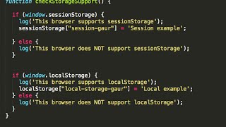 In 3 minutes, html5 web storage API