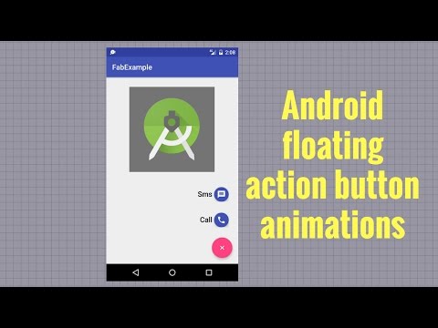 Android floating action button animations