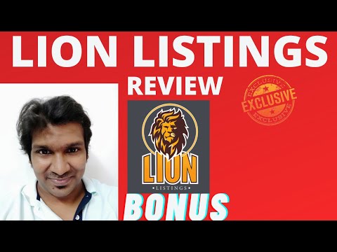 Lion Listings Review WARNING  GET  WITH MY 👷 CUSTOM 👷 BONUSES FOR YOU!!