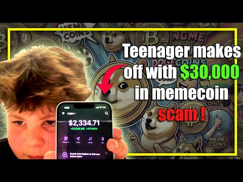 13-year-old boy swindles investors out of $30,000 with memecoin