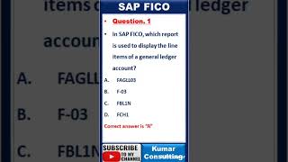 SAP S/4 HANA FI Exam Questions // SAP FICO Certification Question #sapfico #sap