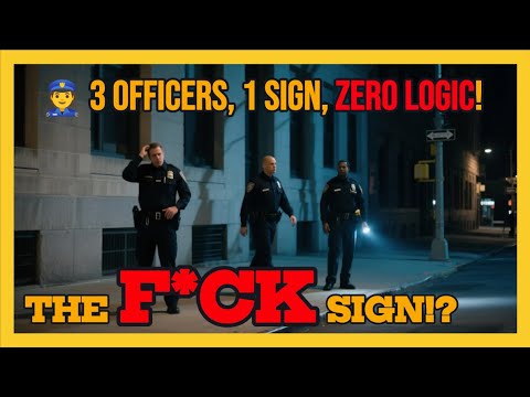 1. 🚨 3 Cops vs. 1 Poster!? | What’s REALLY on That Sign? 👀
