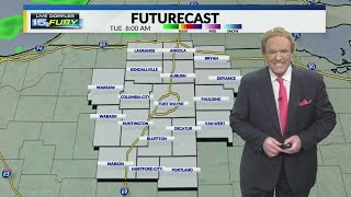Clouds, patchy fog and drizzle or light rain through the morning