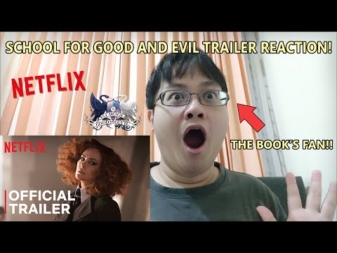 SGE BOOK FAN react to "The School for Good and Evil" Official Trailer!! | Netflix Reaction