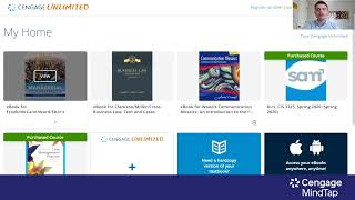 Studying with Flashcards in MindTap