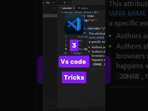 3 VS CODE Tricks #vscode #coding #vscodetips
