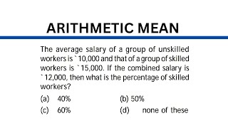 How to solve this? Arithmetic Mean - Multiple Choice Question