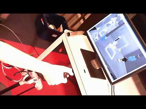 Haptic cleaning simulation