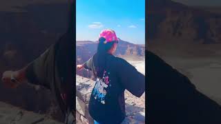 Wabah crater in Saudi Arabia #ksa #saudiarabia #family #trip #indianfamilyvlog