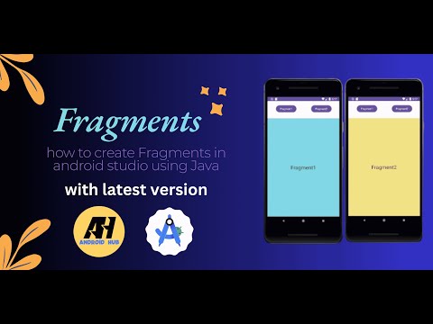 "Creating Fragments in android studio" | Java | Android Studio | Latest Version