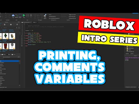 Roblox Scripting Basics | Printing, Variables & Comments