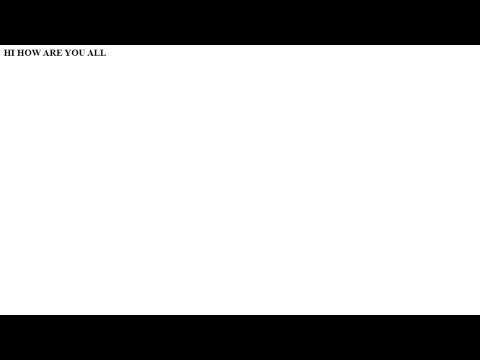 HTML Basics Live Stream