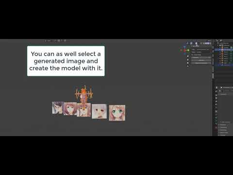 Generate art using artificial intelligence and create 3d models with my blender add on.