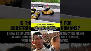 China Builds Road with AI & 5G | ZERO Human Workers! | China's AI Road: 158 KM Built by Robots! 🚧