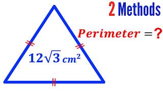 Can you find Perimeter of the Equilateral Triangle? | (Trigonometry) | #math #maths | #geometry