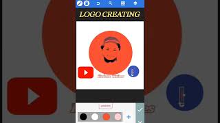 How to make a logo for YouTube🤔#editor #pixellab #subscribe #support #pleasesubscribe #editing #edit