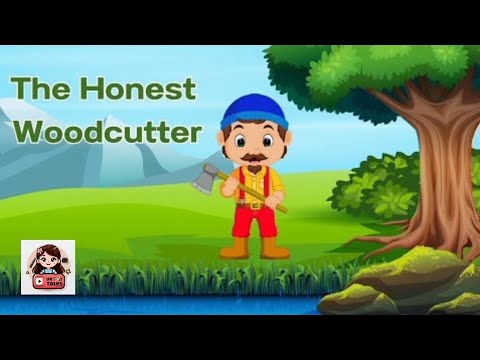 The Honest Woodcutter|Moral Bed time story|Cartoon for kids|Animation using AI|kids video