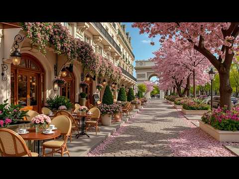 Spring Jazz Cafe Ambience | Smooth Jazz for Relaxing Mornings & Study