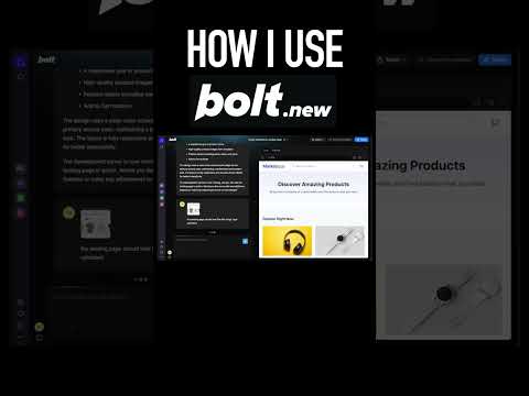Using Bolt.new to build a SaaS | Shopping App | Startup in 2025 | Part 1 #SaaS #aimodel #boltnew