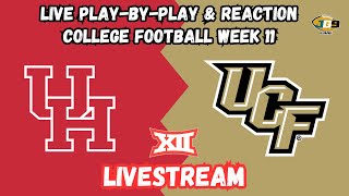 Houston vs. UCF | College Football Week 11 | LIVESTREAM | LIVE Play-By-Play & Reaction