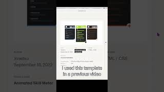 Using CSS templates from the web - Day 78 of 365