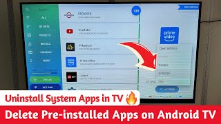 How to Delete Preinstalled Apps on Android TV | Debloat System Apps on Your Google TV 🔥 - ADB TV app