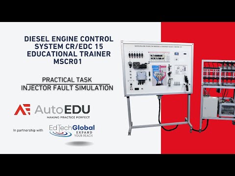 AE - Injector Fault Simulation w/ Diesel Engine Control System CR/EDC 15 Educational Trainer MSCR01