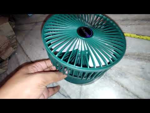 Review- 6 Inch Folding Portable Telescopic rechargeable table desk fan