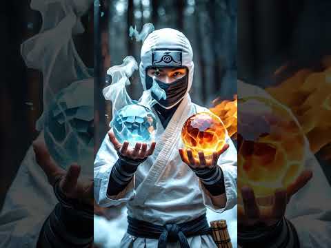 Fire and Ice #leonardoai #ninja