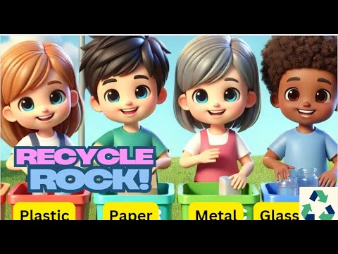 Recycle Rock! #Recycle #GoGreen #EcoKids #3DCartoon #Shorts #EnvironmentalEducation #KidsSongs