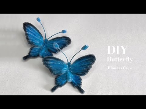 DIY | How To Make Butterfly with Pipe Cleaners | Easy Pipe Cleaner Animal Craft