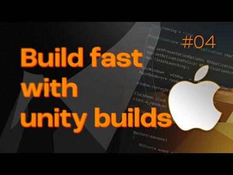 Speed up your build time with unity builds (C, C++, Objc) - 2x faster !!