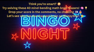 40 Mind-Bending Math Brain Teasers to Test Your Mind 🧠 | SleepyStar Challenges