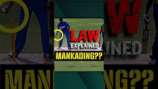 'MANKADING' Law and History Explained in English #cricket