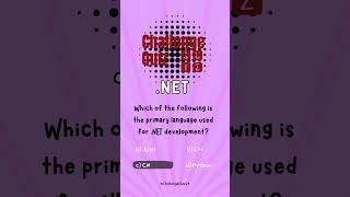 MCQ Interview question for .NET For Everyone || #quiz #learning #education #ChallengeQuiz24