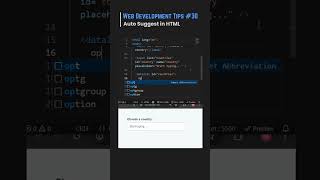 #AutoSuggest #Autocomplete #FrontendShorts #SearchUX #HTMLCSSJS #CodeWithMalik #WebDevShorts #UIDemo
