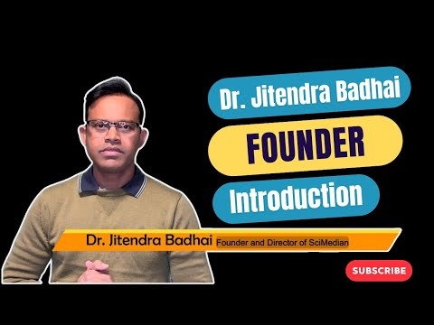 SciMedian Founder introduction || Dr. Jitendra Badhai ||#healthdatascience #healthdatascience