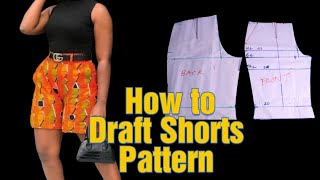 How To Draft female shorts/ THE RIGHT METHOD/DIY