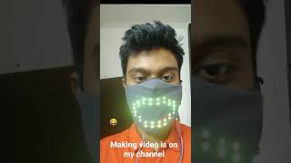 Voice reactive led face mask||#shorts