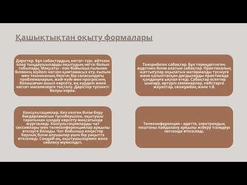 Қашықтан оқыту технологиялары туралы жалпы түсінік
