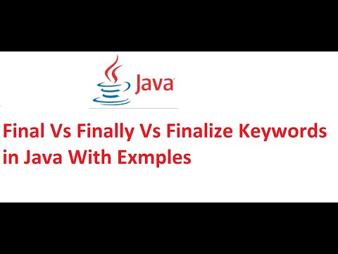 Final Vs Finally Vs Finalize Keywords in Java with example
