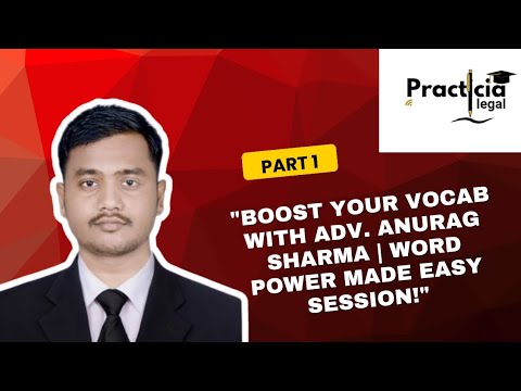 Boost Your Vocab with Adv. Anurag Sharma | Word Power Made Easy Session
